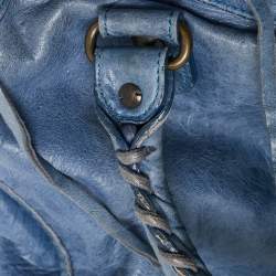 Pre Owned Balenciaga Blue Leather RH Classic City Tote