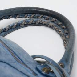 Pre Owned Balenciaga Blue Leather RH Classic City Tote