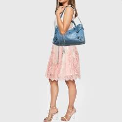 Pre Owned Balenciaga Blue Leather RH Classic City Tote