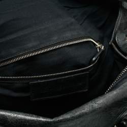 Pre Owned Balenciaga Dark Grey Leather Giant Brogues Midday Bag