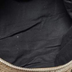 Pre Owned Balenciaga Light Grey Leather Brogue Work Tote