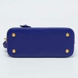 Pre Owned Balenciaga Blue Leather Small Ville Bag