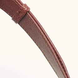 Pre Owned Balenciaga Burgundy Leather Mini RGH City Tote