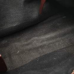 Pre Owned Balenciaga Burgundy Leather Mini RGH City Tote
