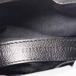 Pre Owned Balenciaga Grey/Black Leather Shopping Phone Holder Crossbody Bag