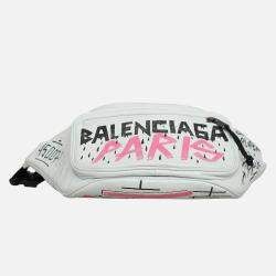 Balenciaga Graffiti Leather Belt Bag