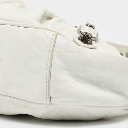 مملوكة مسبقًا Balenciaga White Leather XS Le Cagole Shoulder Bag