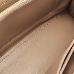 مملوكة مسبقًا Balenciaga Beige Croc Embossed Leather Small Crush Shoulder Bag