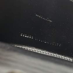 Pre Owned Balenciaga Black Croc Embossed Leather XS Embellished Hourglass Top Handle Bag