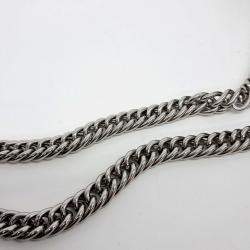 Pre Owned Balenciaga Black Leather chain BB round shoulder bag