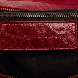 Pre Owned Balenciaga Red Leather RH Twiggy Bag