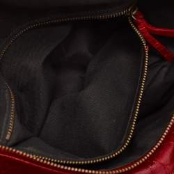 Pre Owned Balenciaga Red Leather RH Twiggy Bag