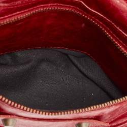 Pre Owned Balenciaga Red Leather RH Twiggy Bag