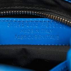 Pre Owned Balenciaga Blue Leather Mini All Afternoon Tote