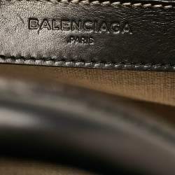 Balenciaga Tricolor Canvas and Python Padlock All Afternoon Tote