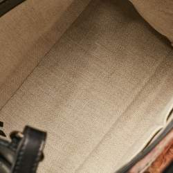 Balenciaga Tricolor Canvas and Python Padlock All Afternoon Tote