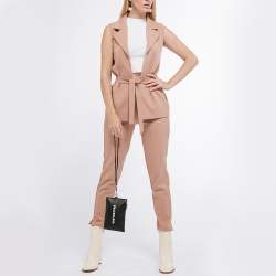 Pre Owned Balenciaga Black Leather Card Holder Pouch