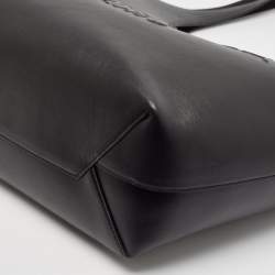 Pre Owned Balenciaga Black Leather Medium Mary Kate Tote