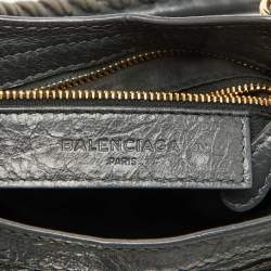 Pre Owned Balenciaga Grey Leather RGH Mini Classic City Bag