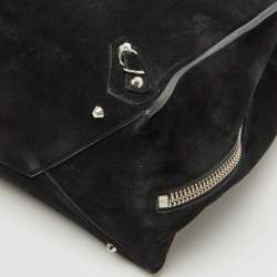 مملوكة مسبقًا Balenciaga Black Suede Papier A4 Tote