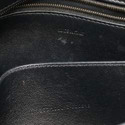 Pre Owned Balenciaga Black Croc Embossed Leather Small Soft Hourglass Shoulder Bag