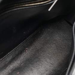 Pre Owned Balenciaga Black Croc Embossed Leather Small Soft Hourglass Shoulder Bag