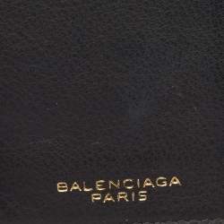 Pre Owned Balenciaga Dark Blue Leather Classic Continental Wallet