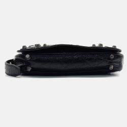 Balenciaga  Black Leather XS Le Cagol Flap Bag