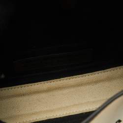 مملوكة مسبقًا Balenciaga Off White/Black Canvas and Leather Navy XS Cabas Tote