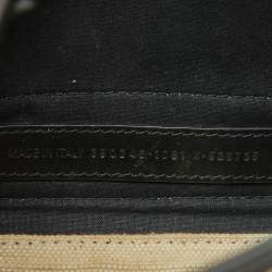 مملوكة مسبقًا Balenciaga Off White/Black Canvas and Leather Navy XS Cabas Tote