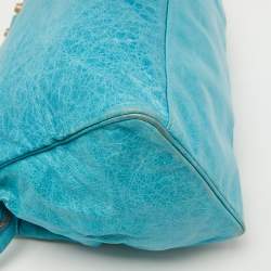Balenciaga Sky Blue Leather Giant 21 Rose Gold Hardware RTT Bag
