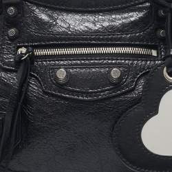 Pre Owned Balenciaga Black Leather XS Neo Cagole Bag