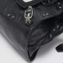 Pre Owned Balenciaga Black Leather XS Neo Cagole Bag