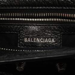 Pre Owned Balenciaga Black Leather XS Neo Cagole Bag