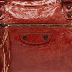 Pre Owned Balenciaga Brown Leather RH Classic City Tote