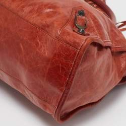 Pre Owned Balenciaga Brown Leather RH Classic City Tote