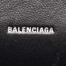 Pre Owned Balenciaga Silver Suede and Crystals  XS Hourglass Top Handle Bag