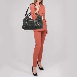 Pre Owned Balenciaga Black Leather SGH Classic City Tote