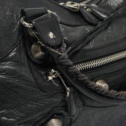 Pre Owned Balenciaga Black Leather SGH Classic City Tote