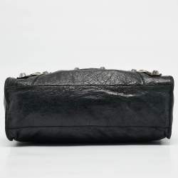 Pre Owned Balenciaga Black Leather SGH Classic City Tote