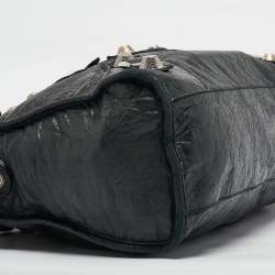 Pre Owned Balenciaga Black Leather SGH Classic City Tote