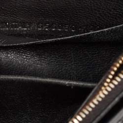 Pre Owned Balenciaga Black Croc Embossed Leather XS Hourglass Wallet on Chain