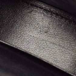 Pre Owned Balenciaga Silver Patent Leather Nano Hourglass Top Handle Bag