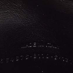 Pre Owned Balenciaga Silver Patent Leather Nano Hourglass Top Handle Bag