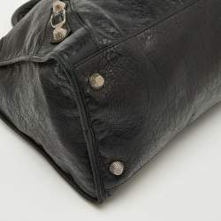 Pre Owned Balenciaga Black Leather SGH Work Tote