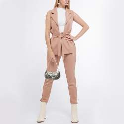 Pre Owned Balenciaga Silver Leather Mini Le Cagole Shoulder Bag