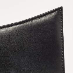 Pre Owned Balenciaga Black Croc Embossed Leather Hourglass Sling Shoulder Bag