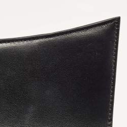 Pre Owned Balenciaga Black Croc Embossed Leather Hourglass Sling Shoulder Bag