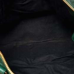 Pre Owned Balenciaga Green Leather GGH Work Tote