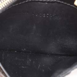Balenciaga Black Croc Embossed Leather Hourglass Card Holder